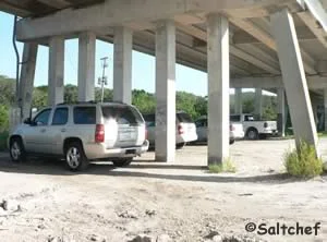 crescent beach intracoastal pier under bridge